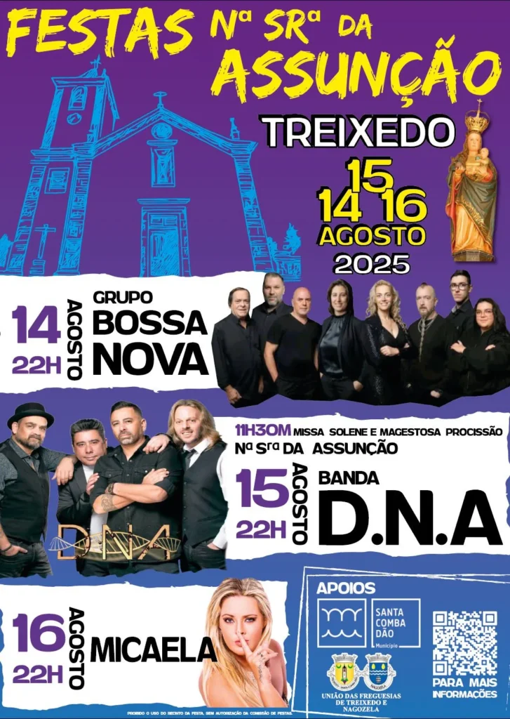 Festas da Senhora da Assunção 2025 em Treixedo