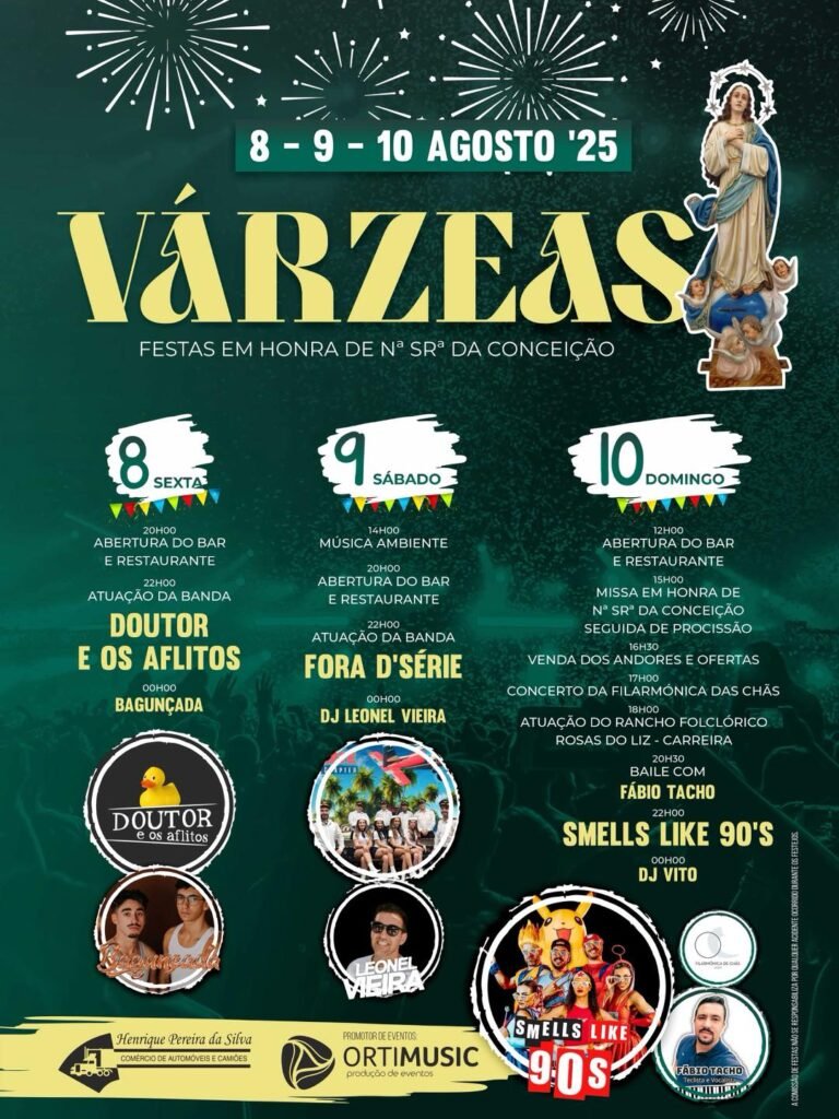Festas da Senhora da Conceição 2025 em Várzeas