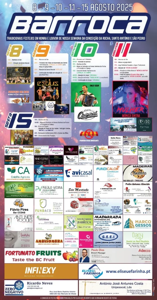 Festas da Senhora da Conceição 2025 em Barroca