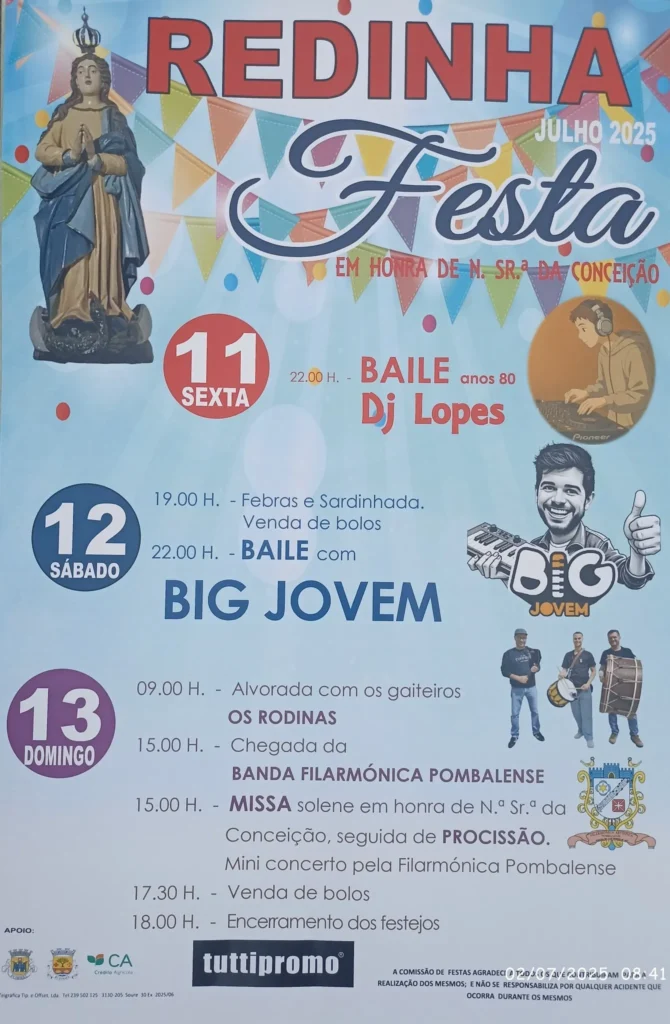 Festas da Senhora da Conceição 2025 em Redinha