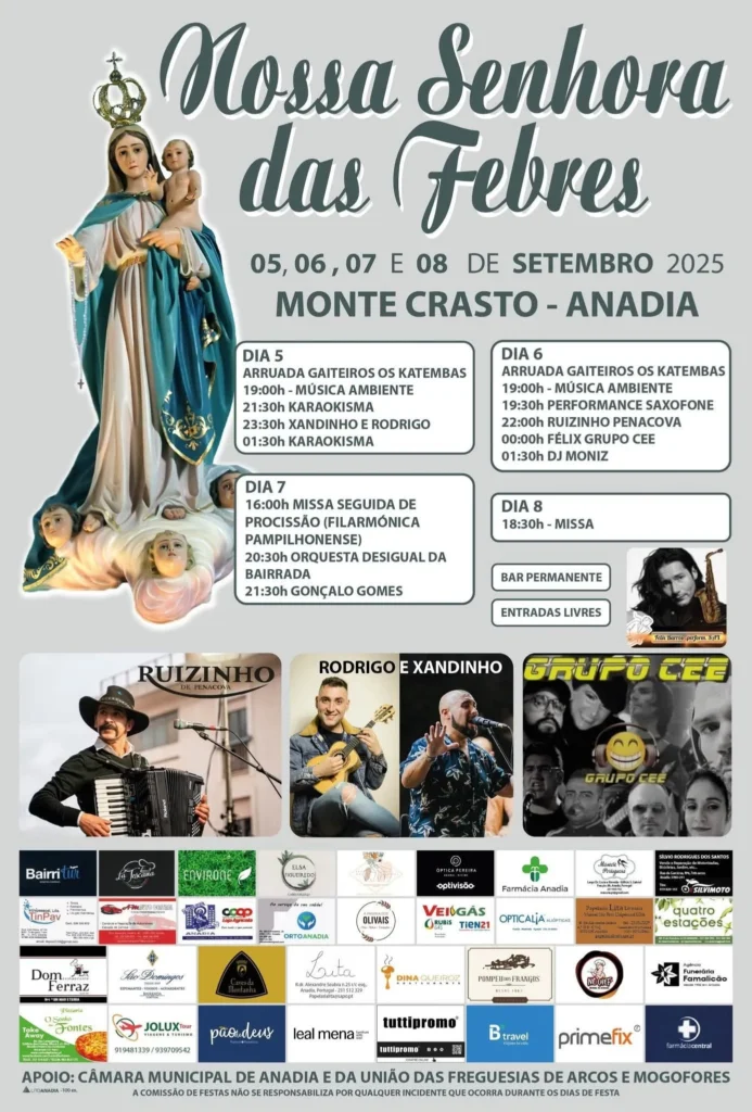 Festa da Senhora das Febres 2025 em Monte Crasto