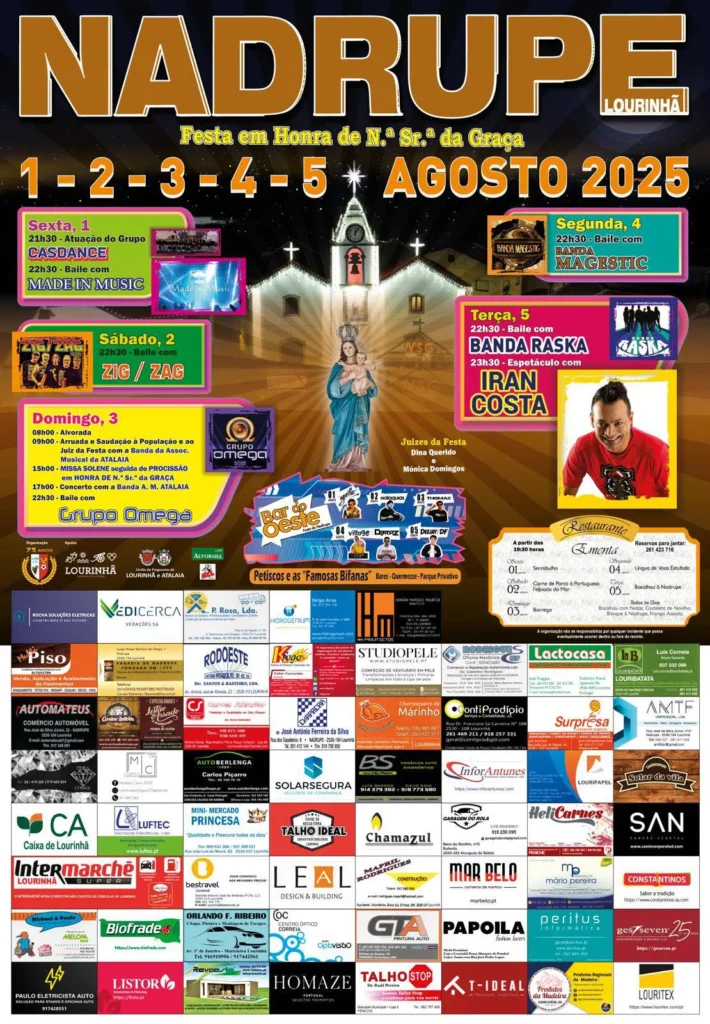 Festas da Senhora da Graça 2025 em Nadrupe
