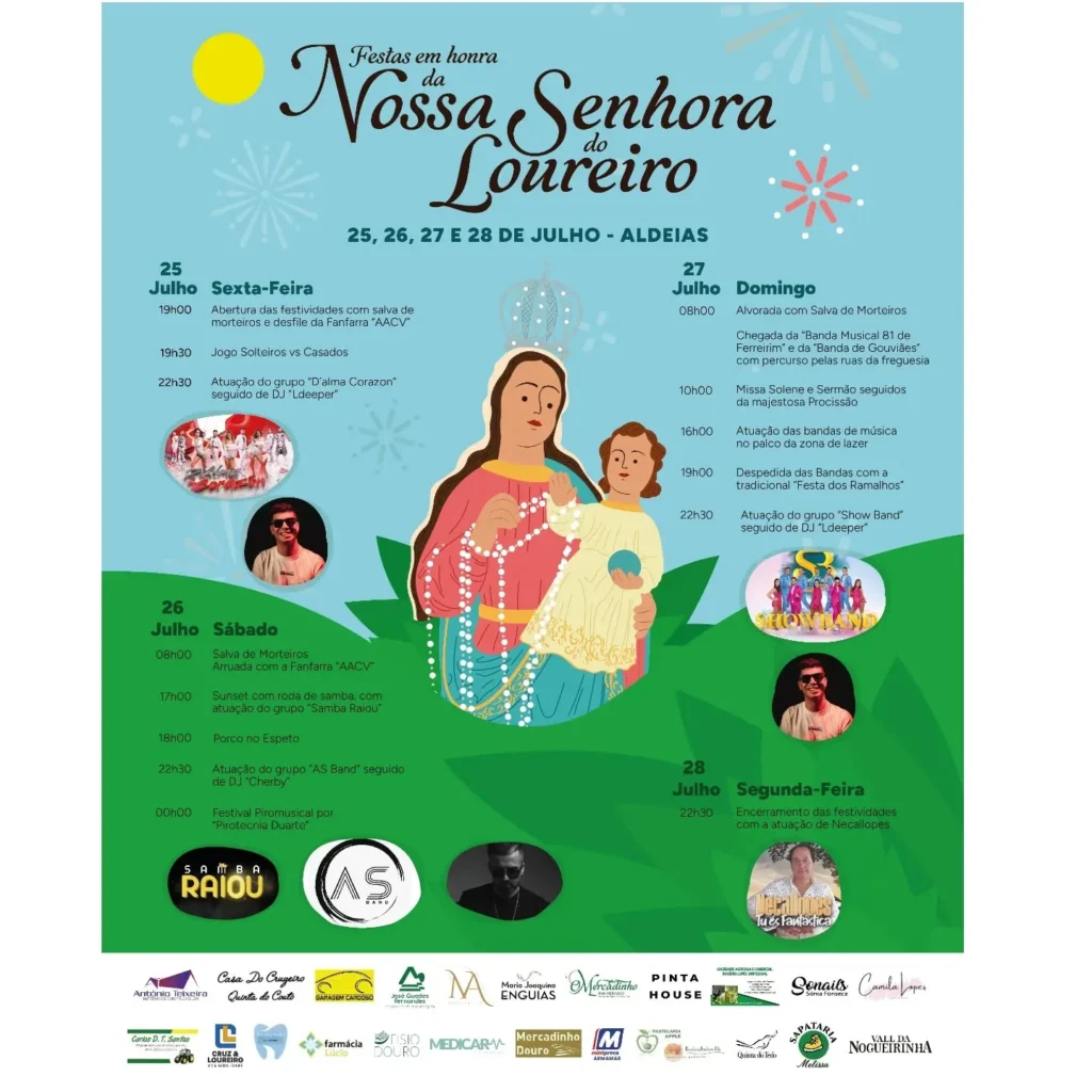 Festas da Senhora do Loureiro 2025 em Aldeias