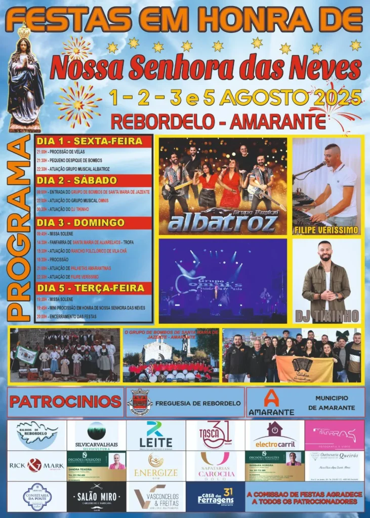 Festas de Rebordelo 2025