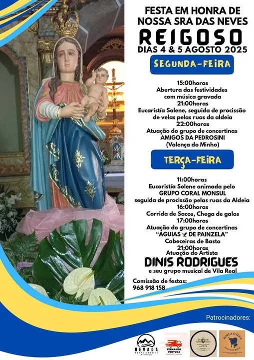 Festa da Senhora das Neves 2025 em Reigoso