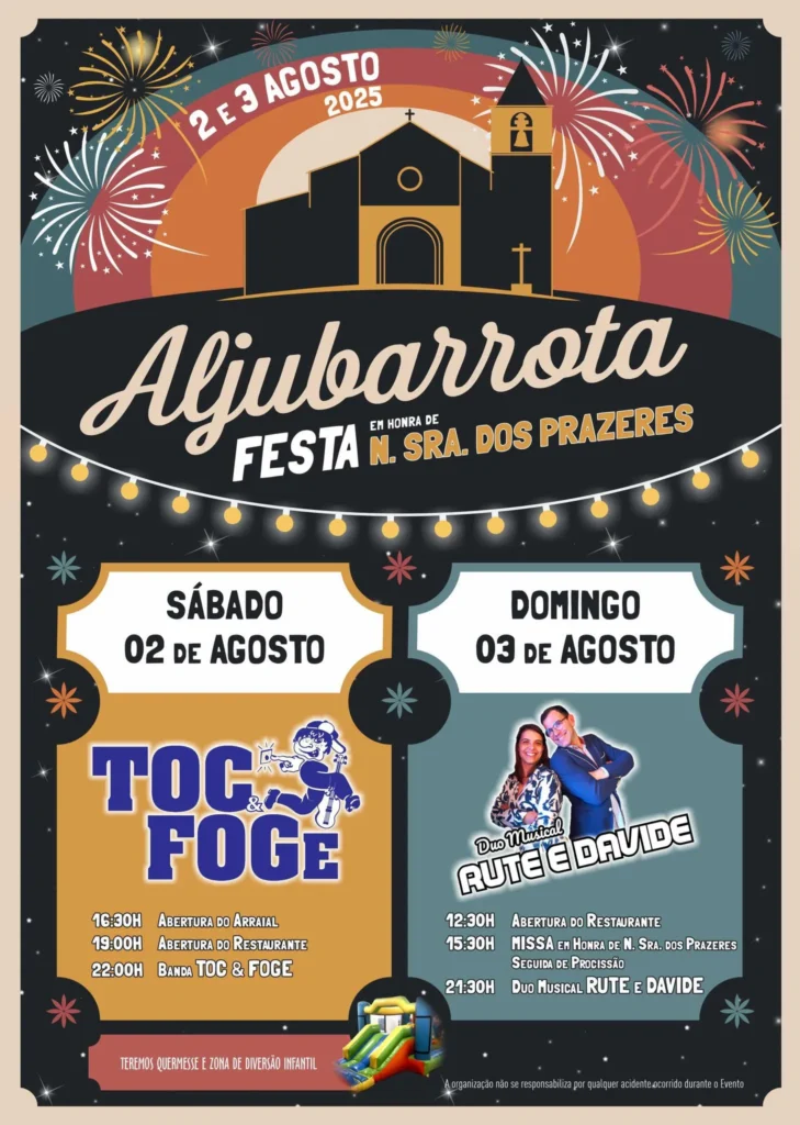 Festas da Senhora dos Prazeres 2025 em Aljubarrota