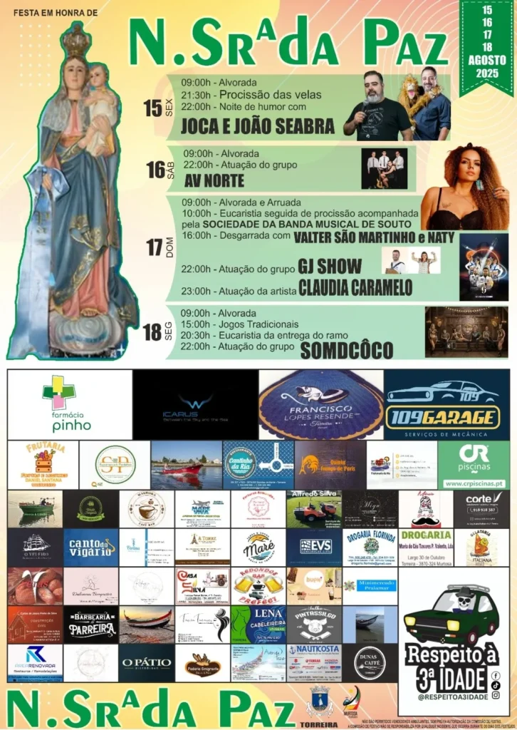 Festa da Senhora da Paz 2025 em Torreira