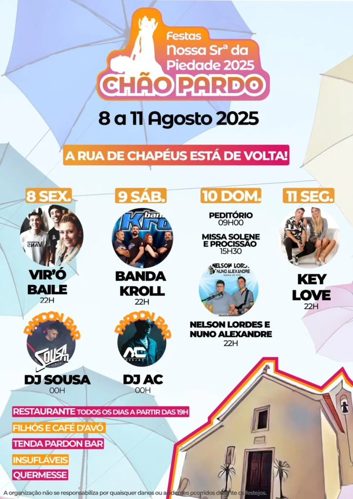 Festas da Senhora da Piedade 2025 em Chão Pardo