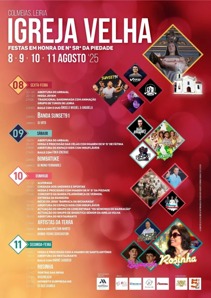 Festas da Senhora da Piedade 2025 em Igreja Velha
