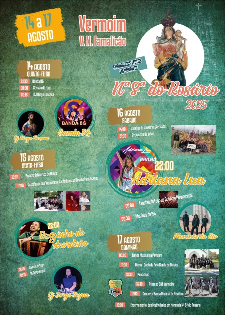 Festas da Senhora do Rosário 2025 em Vermoim