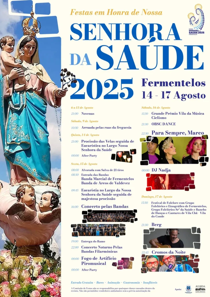Festas da Senhora da Saúde 2025 em Fermentelos
