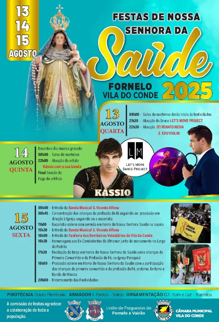 Festas da Senhora da Saúde 2025 em Fornelo