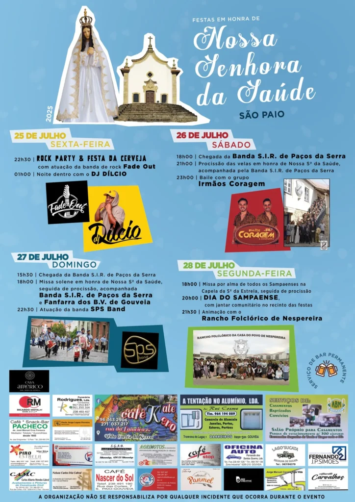 Festas da Senhora da Saúde 2025 em Gouveia