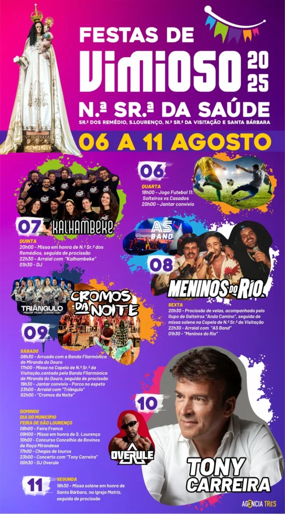 Festas da Senhora da Saúde 2025 em Vimioso