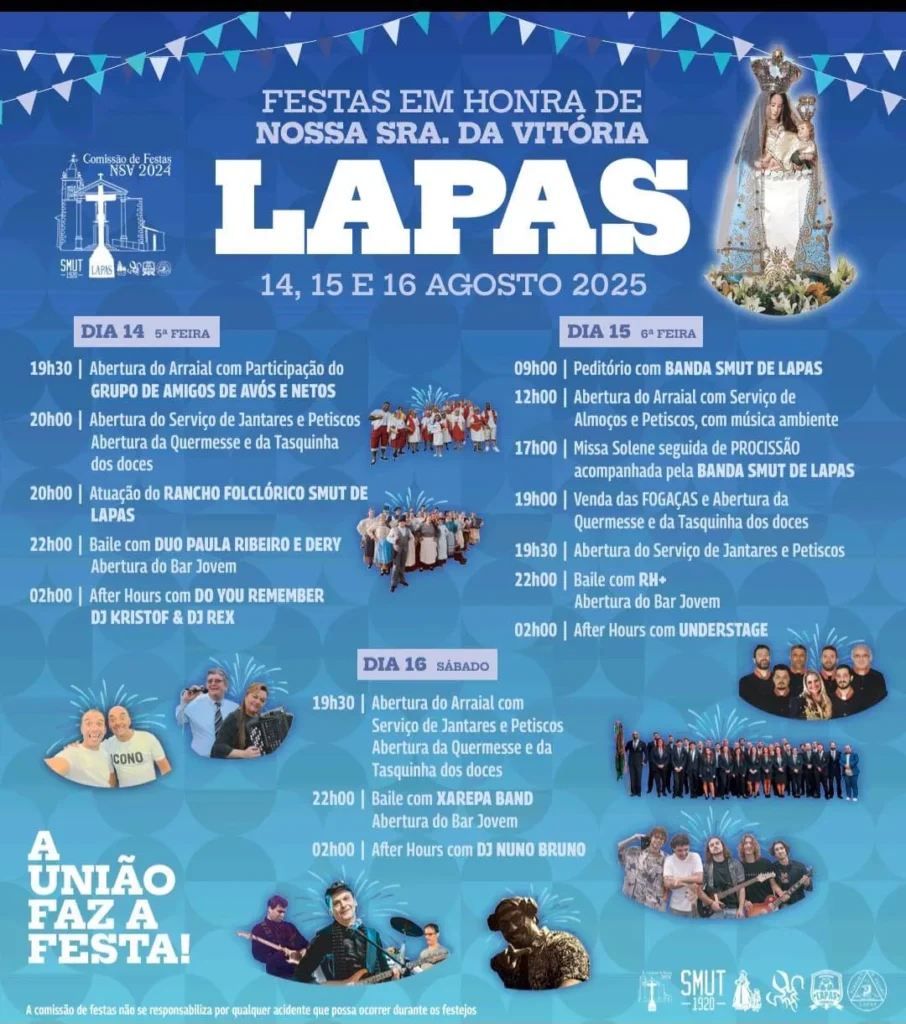 Festas da Senhora da Vitória 2025 em Lapas