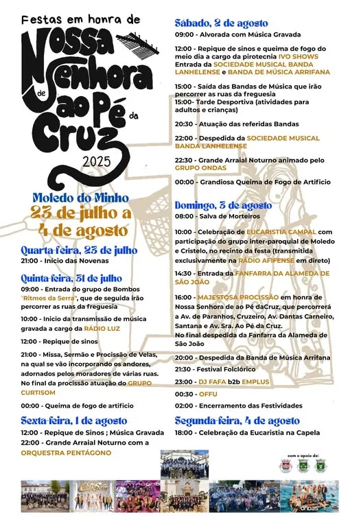 Festas do Senhora Pe da Cruz 2025 - Moledo