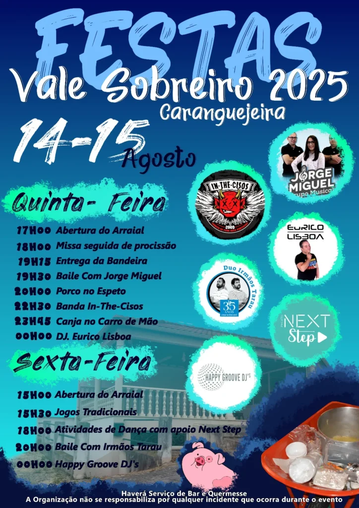 Festas de Vale Sobreiro 2025 em Caranguejeira