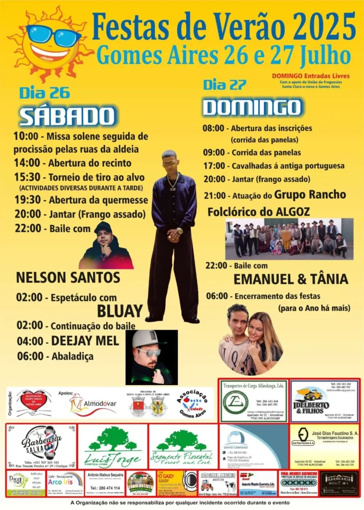 Festas de Verão 2025 em Gomes Aires