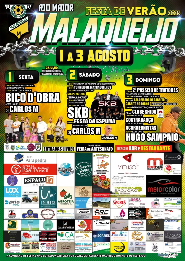 Festas de Verão 2025 em Malaqueijo
