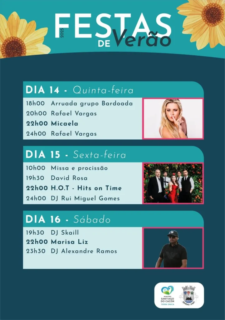 Festas de Verão 2025 em Ermidas do Sado