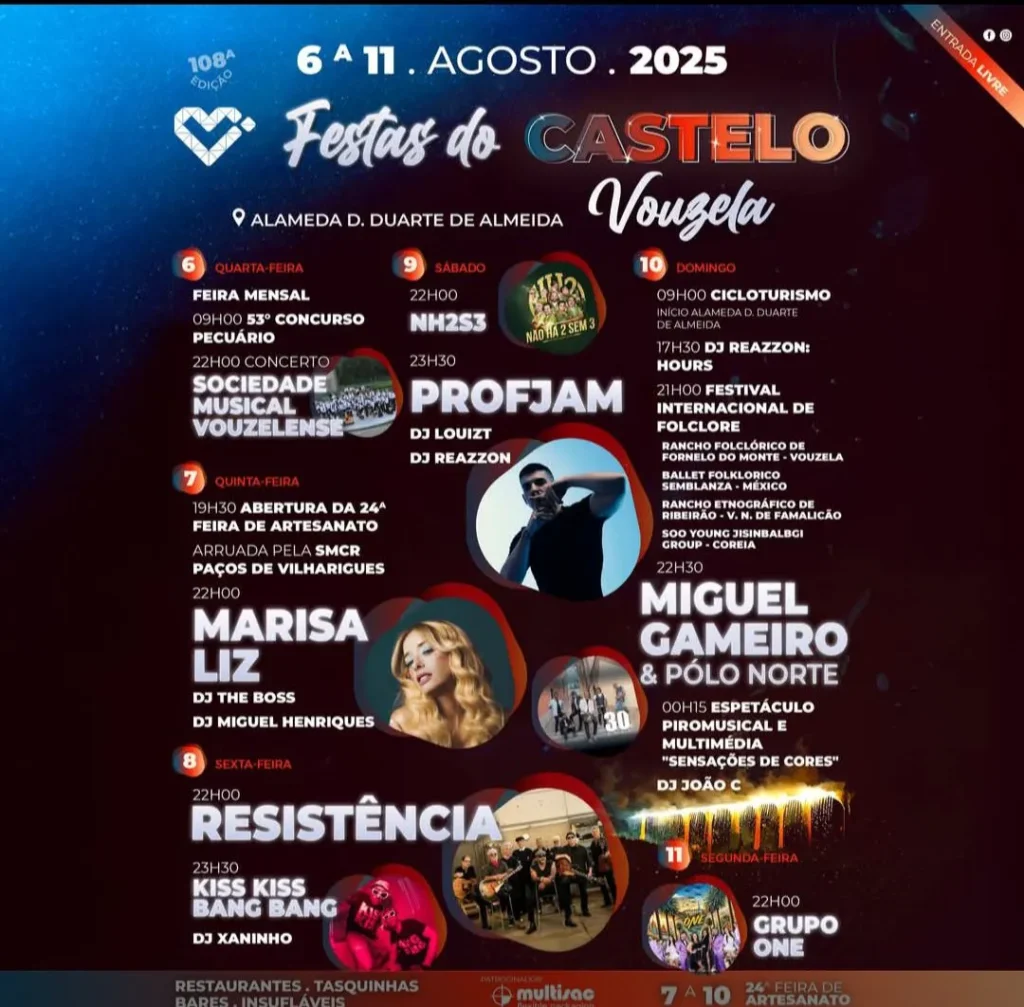 Festas do Castelo 2025 em Vouzela