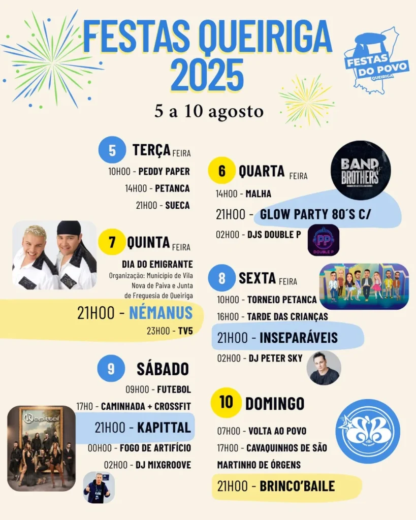 Festas de Queiriga 2025