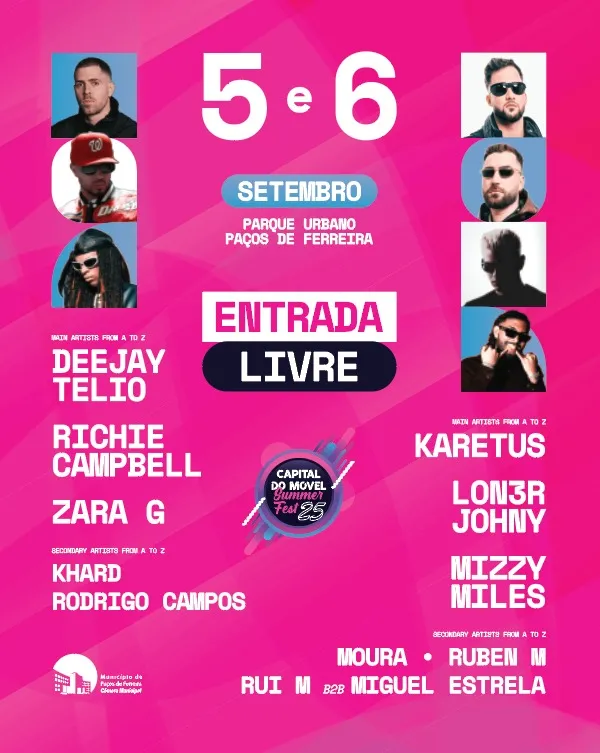 Festas de Verão 2025 em Paços de Ferreira