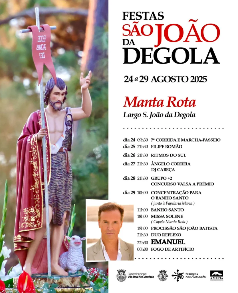 Festas de São João da Degola 2025 em Manta Rota