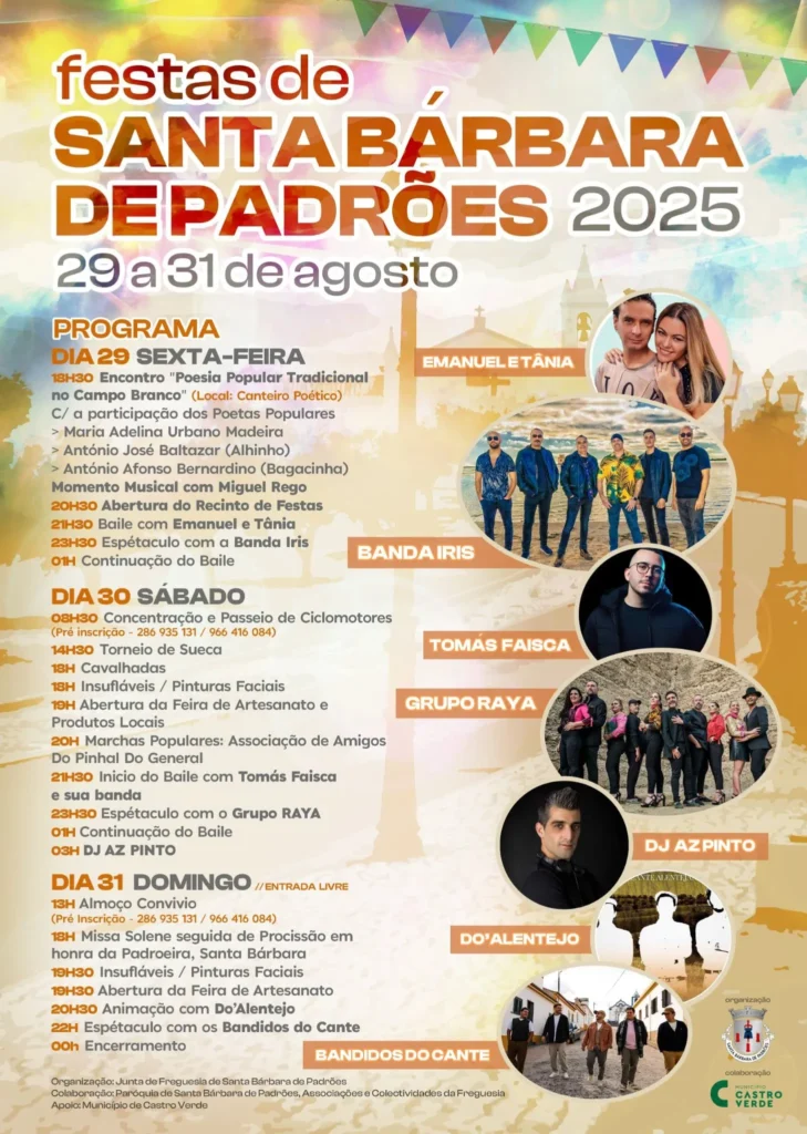Festas de Santa Bárbara de Padrões 2025