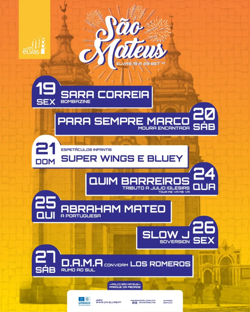 Festas de São Mateus 2025 em Elvas