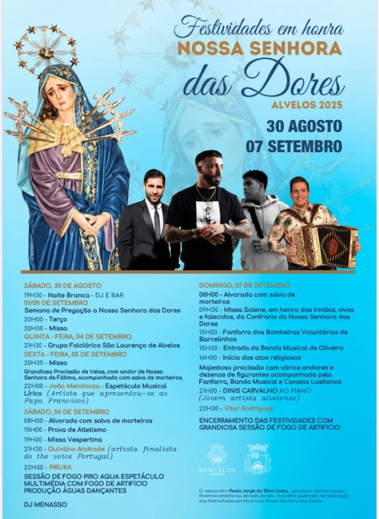 Festa da Senhora das Dores 2025 em Alvelos