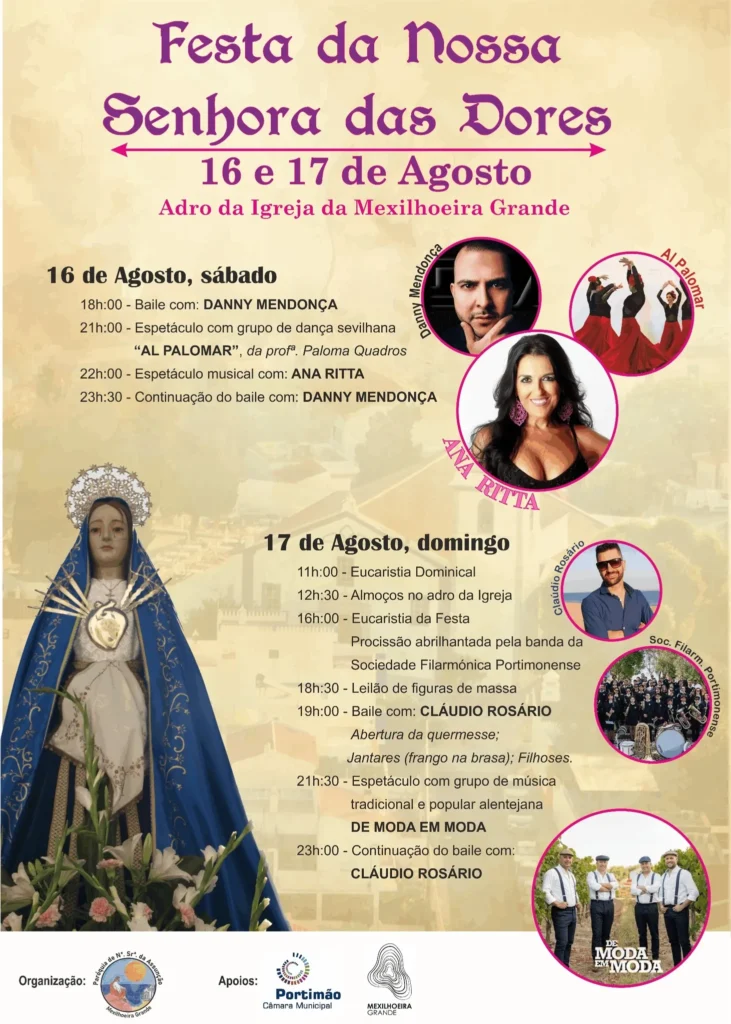 Festa da Senhora das Dores 2025 em Mexilhoeira Grande