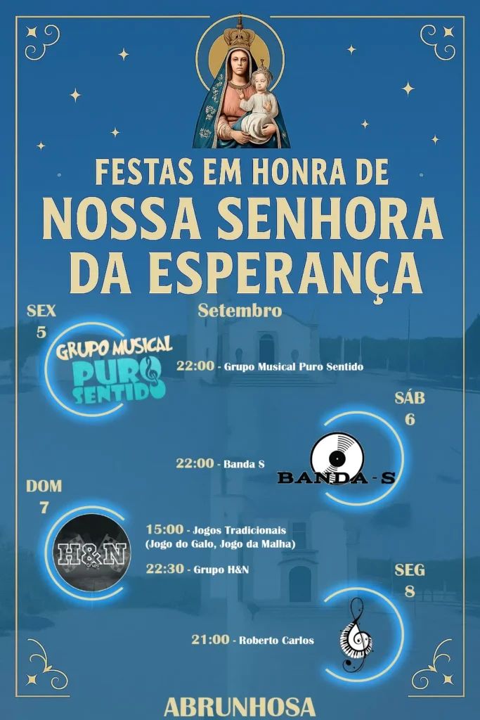 Festa da Senhora da Esperança 2025 em Abrunhosa