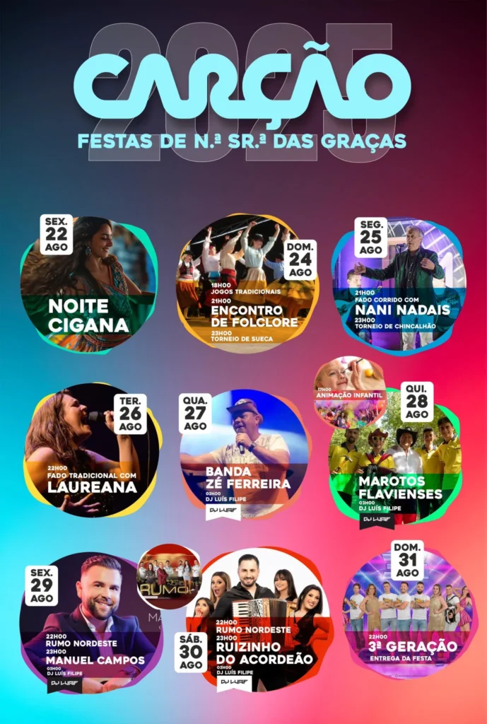 Festas da Senhora das Graças 2025 em Carção