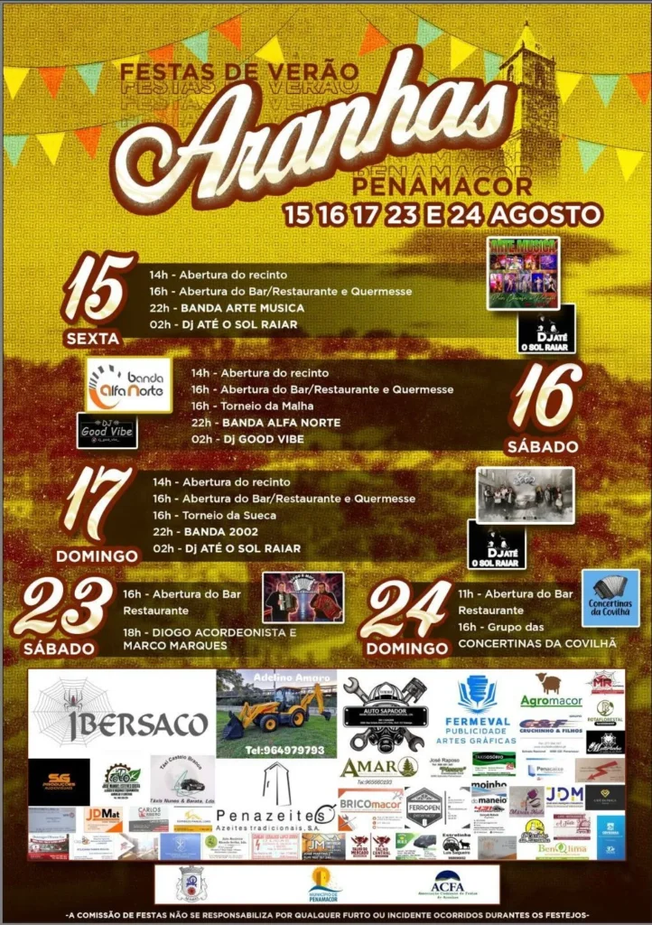 Festas de Verão 2025 em Aranhas