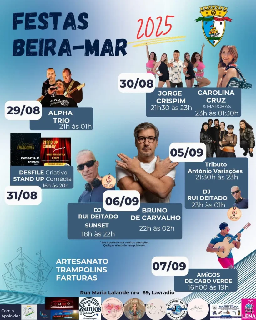 Festas do Beira Mar 2025 em Lavradio