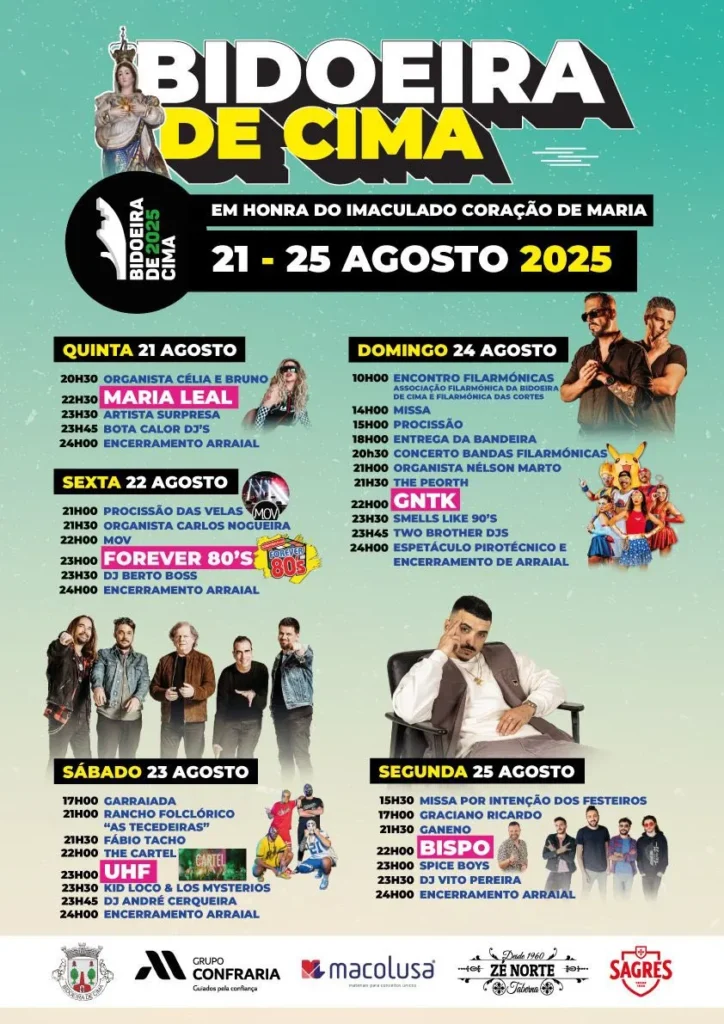 Festas de Bidoeira de Cima 2025
