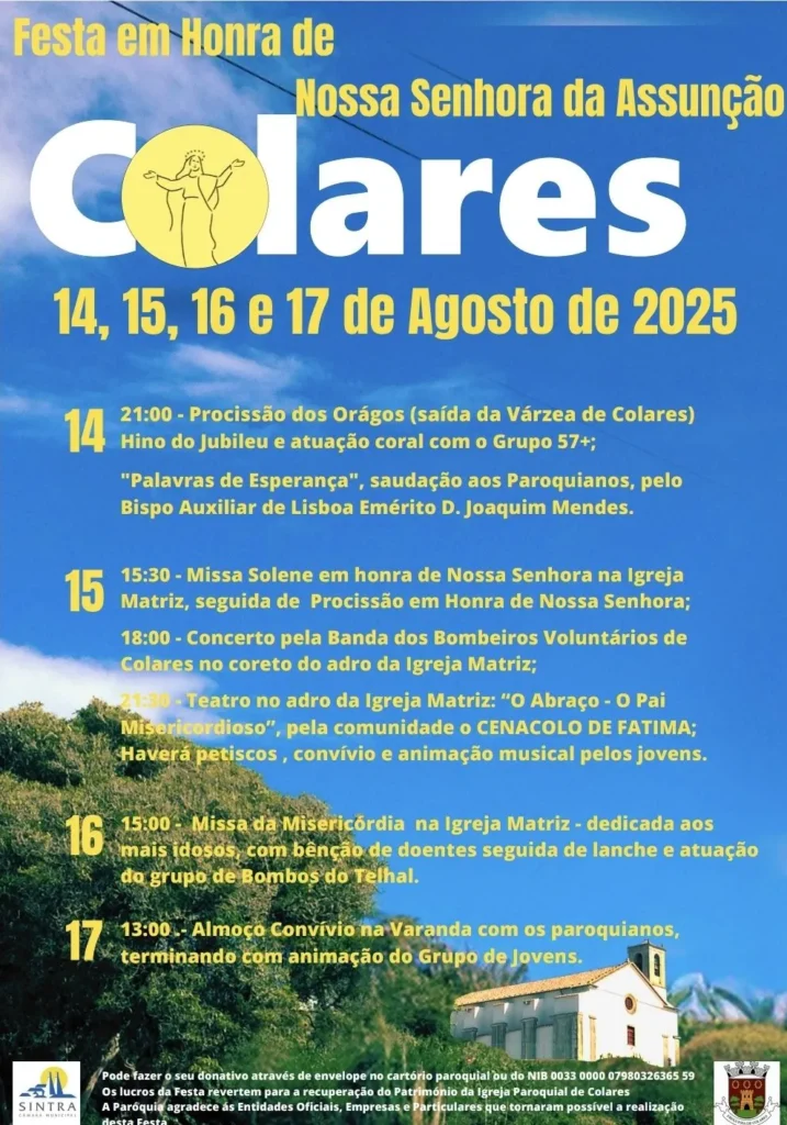 Festas da Senhora da Assunção 2025 em Colares