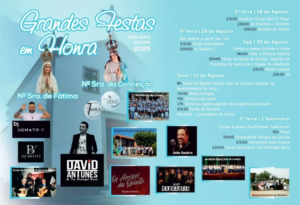 Festas da Senhora de Fátima 2025 em Escariz