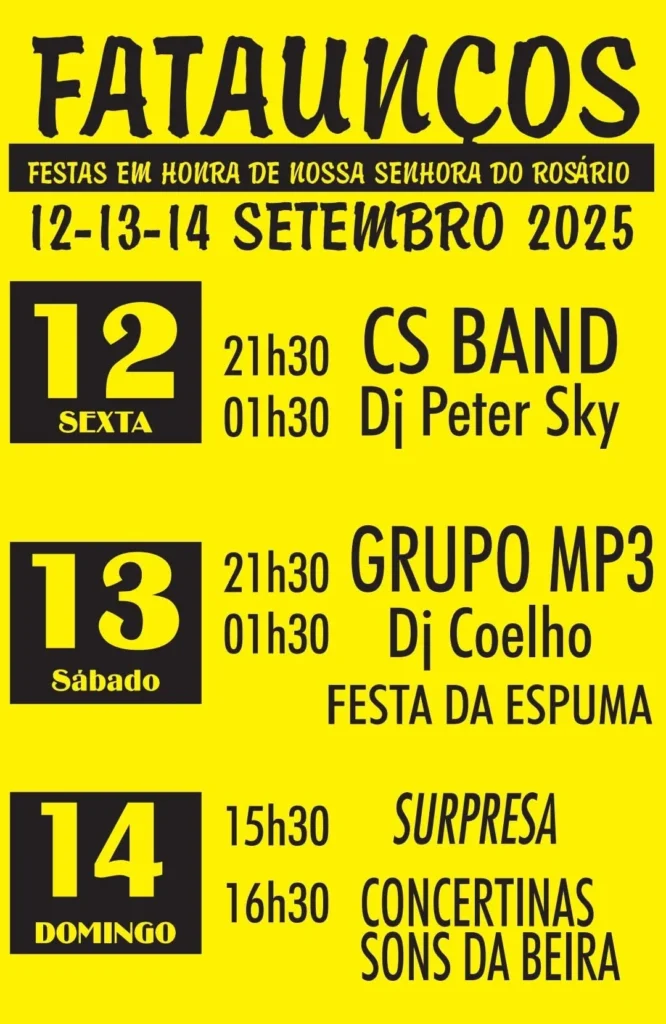 Festas de Fataunços 2025