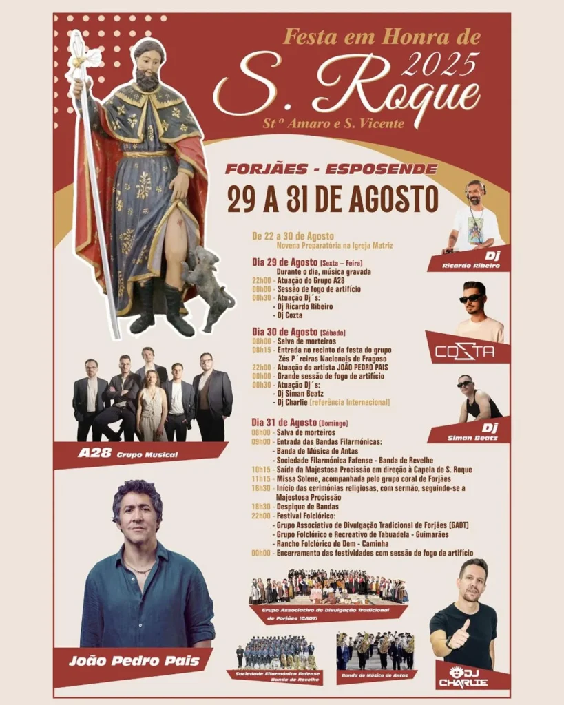 Festas de São Roque 2025 em Forjães