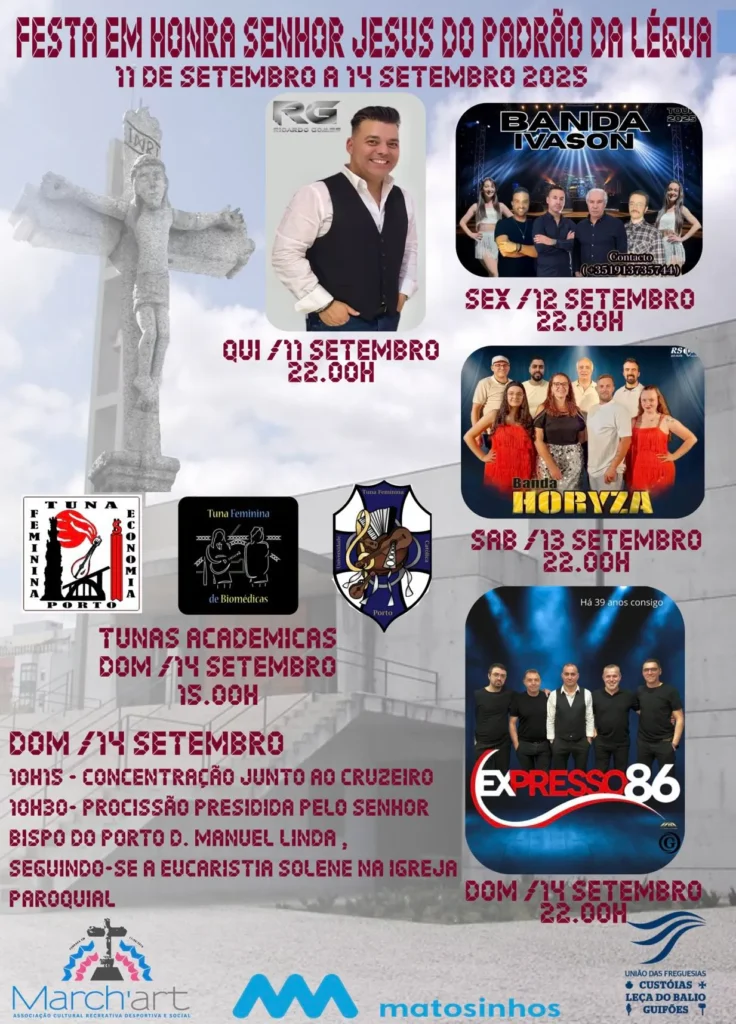 Festas do Padrão da Légua 2025 em Matosinhos