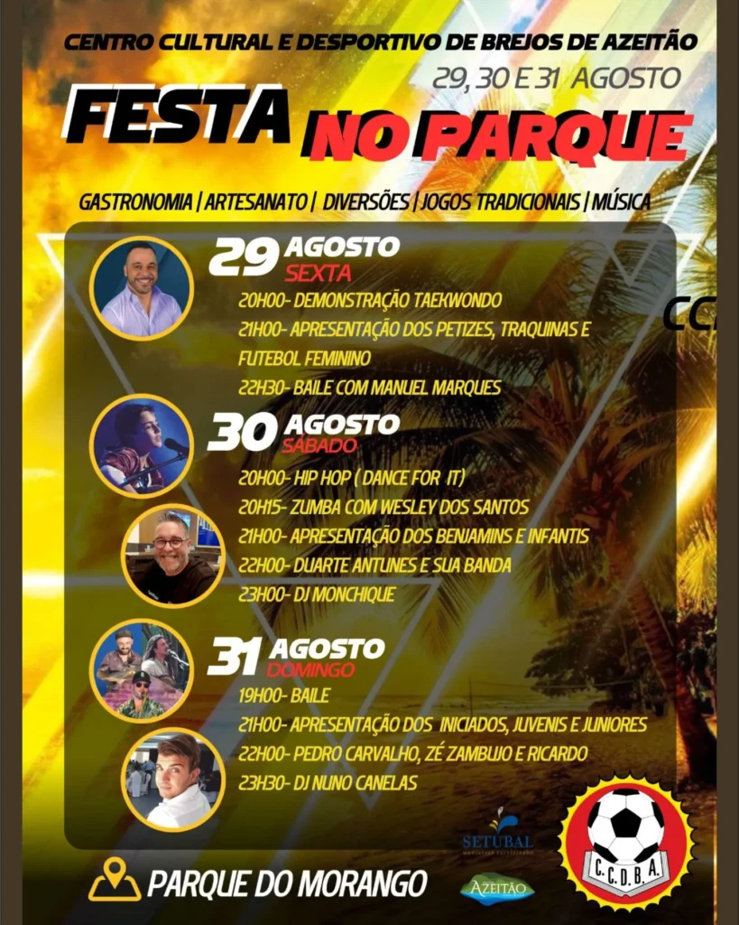 Festas do Parque 2025 em Brejos de Azeitão