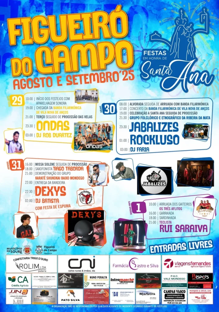 Festas de Santa Ana 2025 em Figueiró do Campo