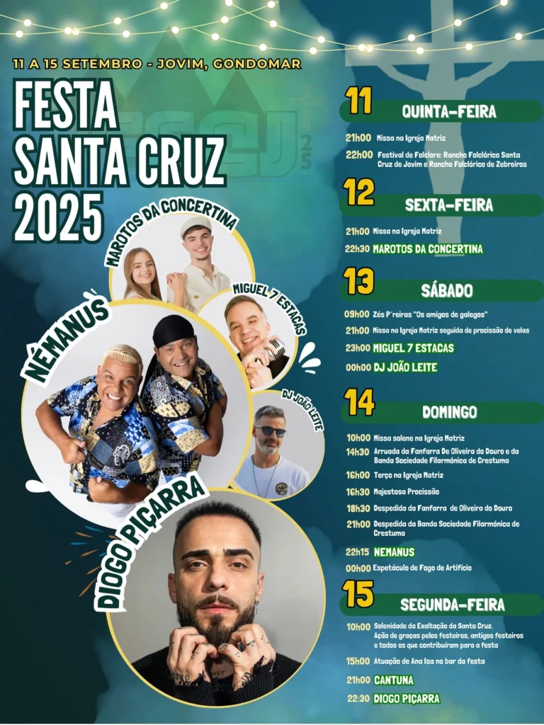 Festas de Santa Cruz 2025 em Jovim