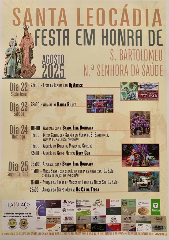 Festas de Santa Leocádia 2025 em Tabuaço