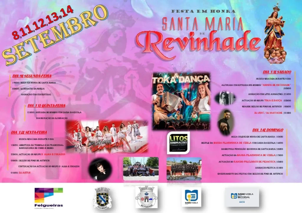 Festas de Santa Maria 2025 em Revinhade