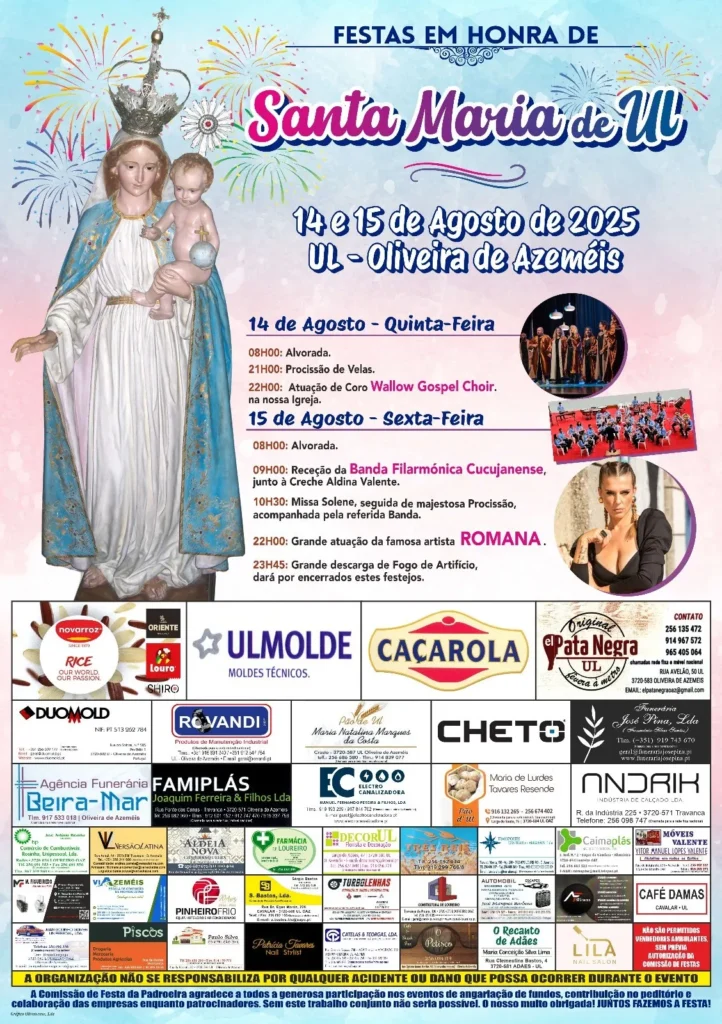 Festas de Santa Maria de UI 2025 em UI