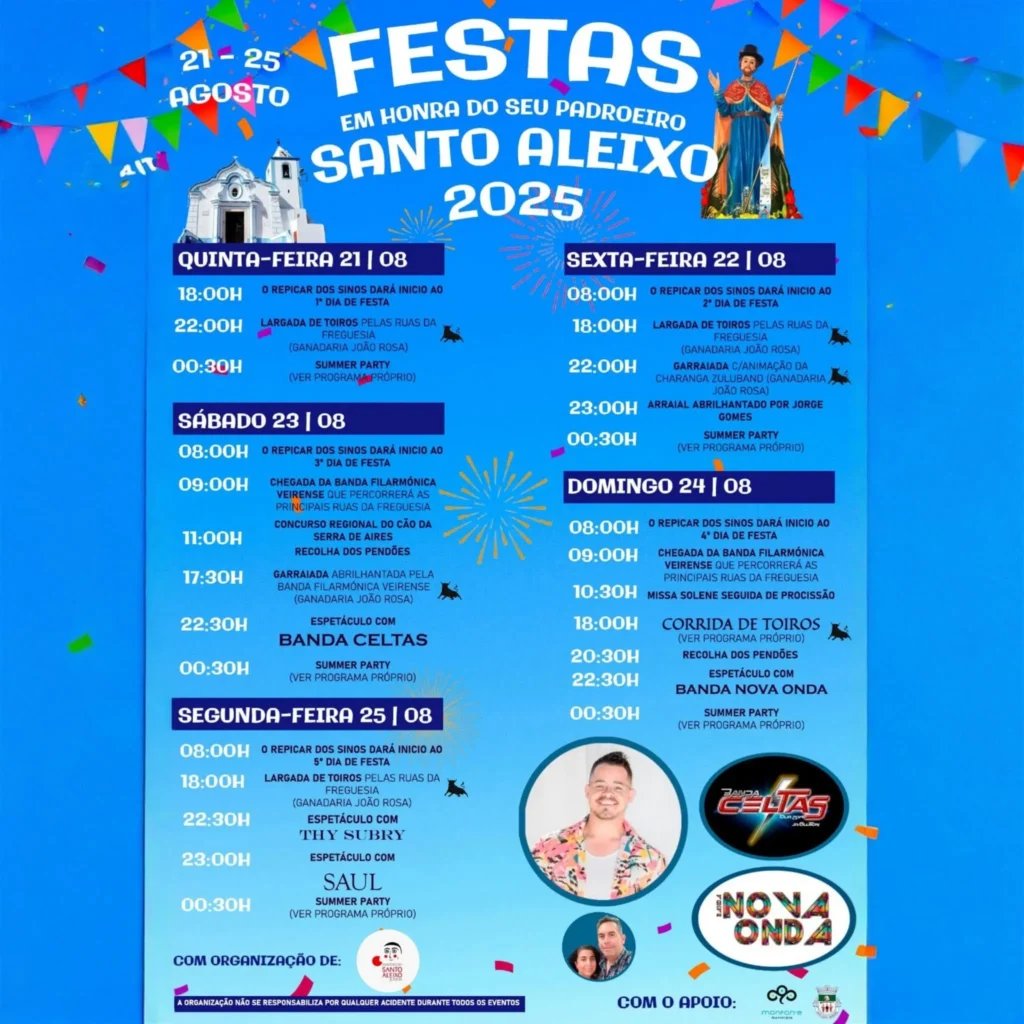 Festas de Santo Aleixo 2025