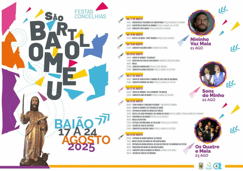 Festas de São Bartolomeu 2025 em Baião